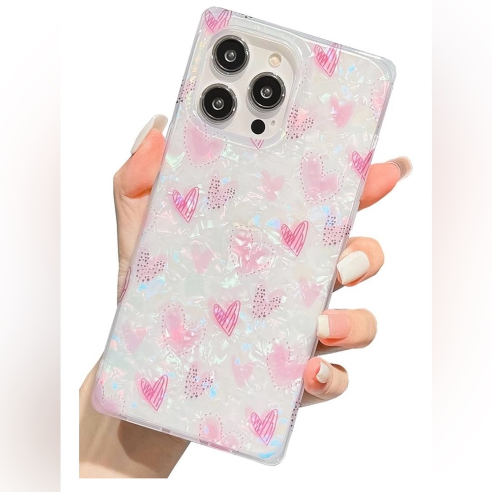Stylish Pink Heart Phone Case